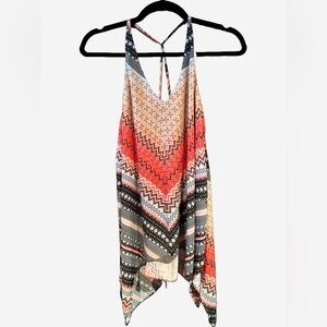 2/$15 - River Island Boho Handkerchief Hem Tank - UK 10 (US 6)